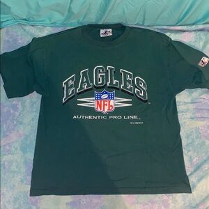 Eagles NFL Authentic Pro Line T-Shirt Vtg 1996 LogoAthletic Made in USA Large